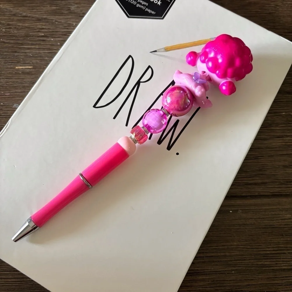 Pupcorn handmade beaded pen